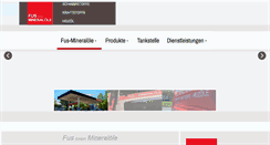 Desktop Screenshot of fus-mineraloele.de