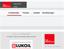 Tablet Screenshot of fus-mineraloele.de